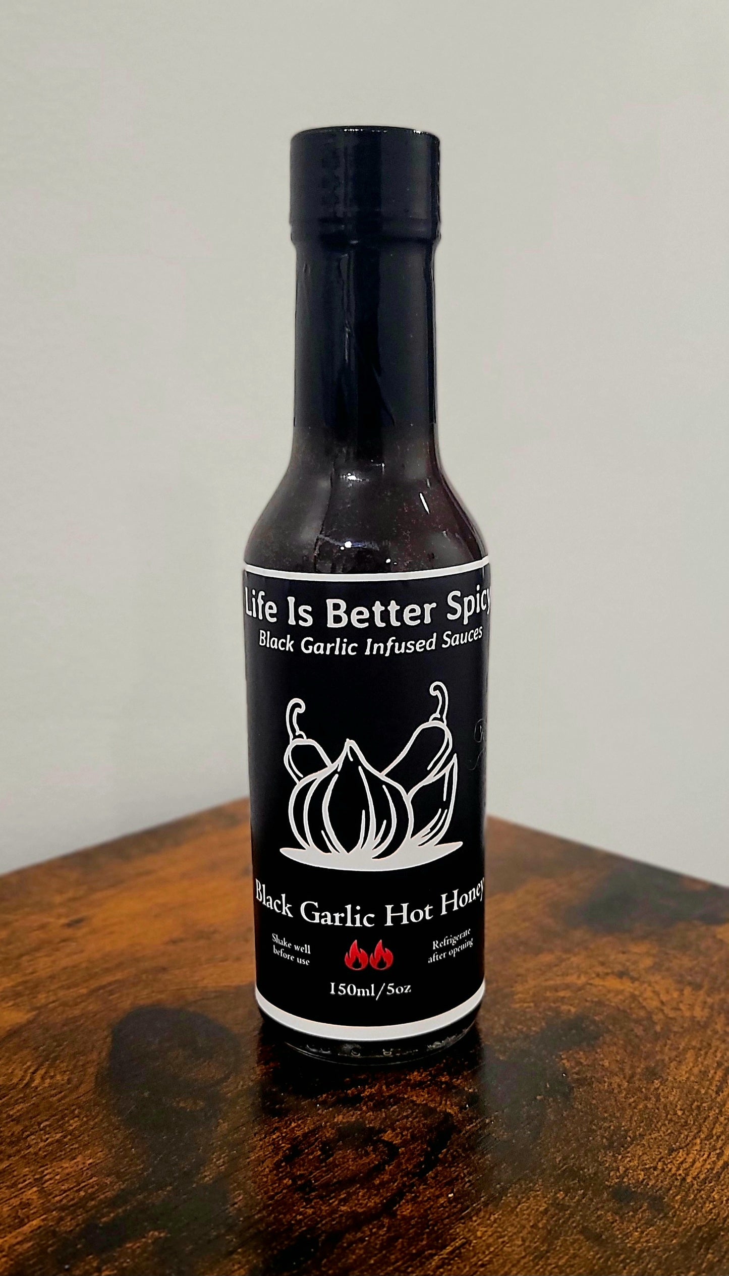 Black Garlic Hot Honey